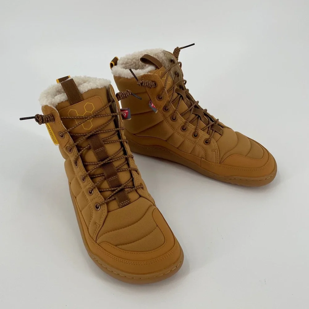 Vivobarefoot Gobi Hiber Winter Boot PrimaLoft Insulated Tan 38 NIB